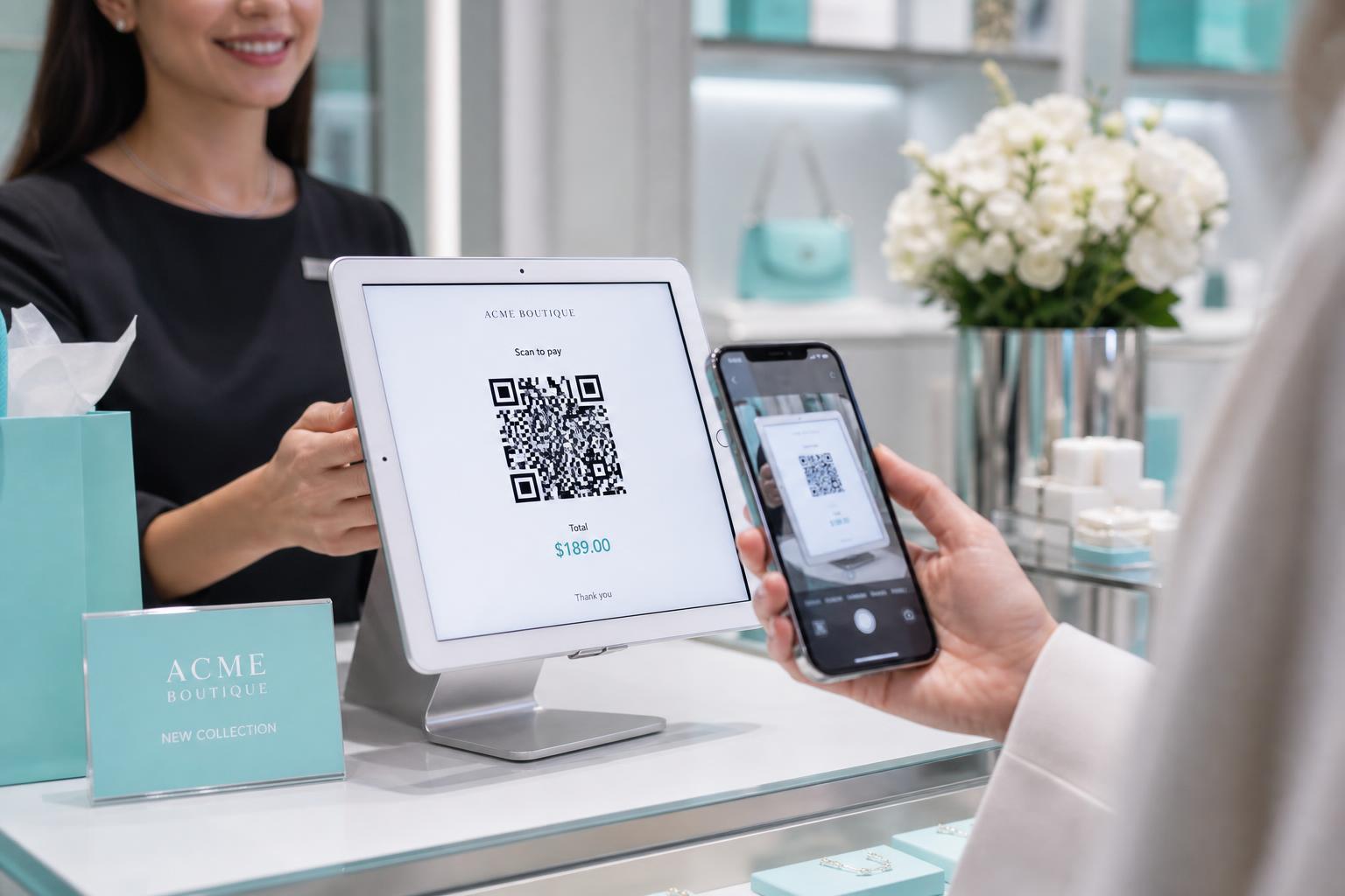 Contactless payment with phone at POS terminal